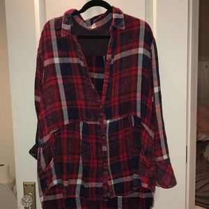 Women’s Free People Plaid Blouse